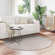 VidaXL tapis rond huarte crème ø 200 cm polyester