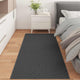 VidaXL tapis rectangulaire huarte anthracite 200 x 80 cm polyester