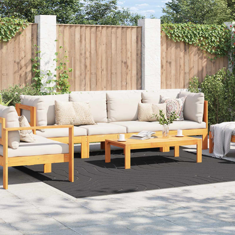 Vidaxx tapis carré huarte anthracite 240 x 240 cm polyester