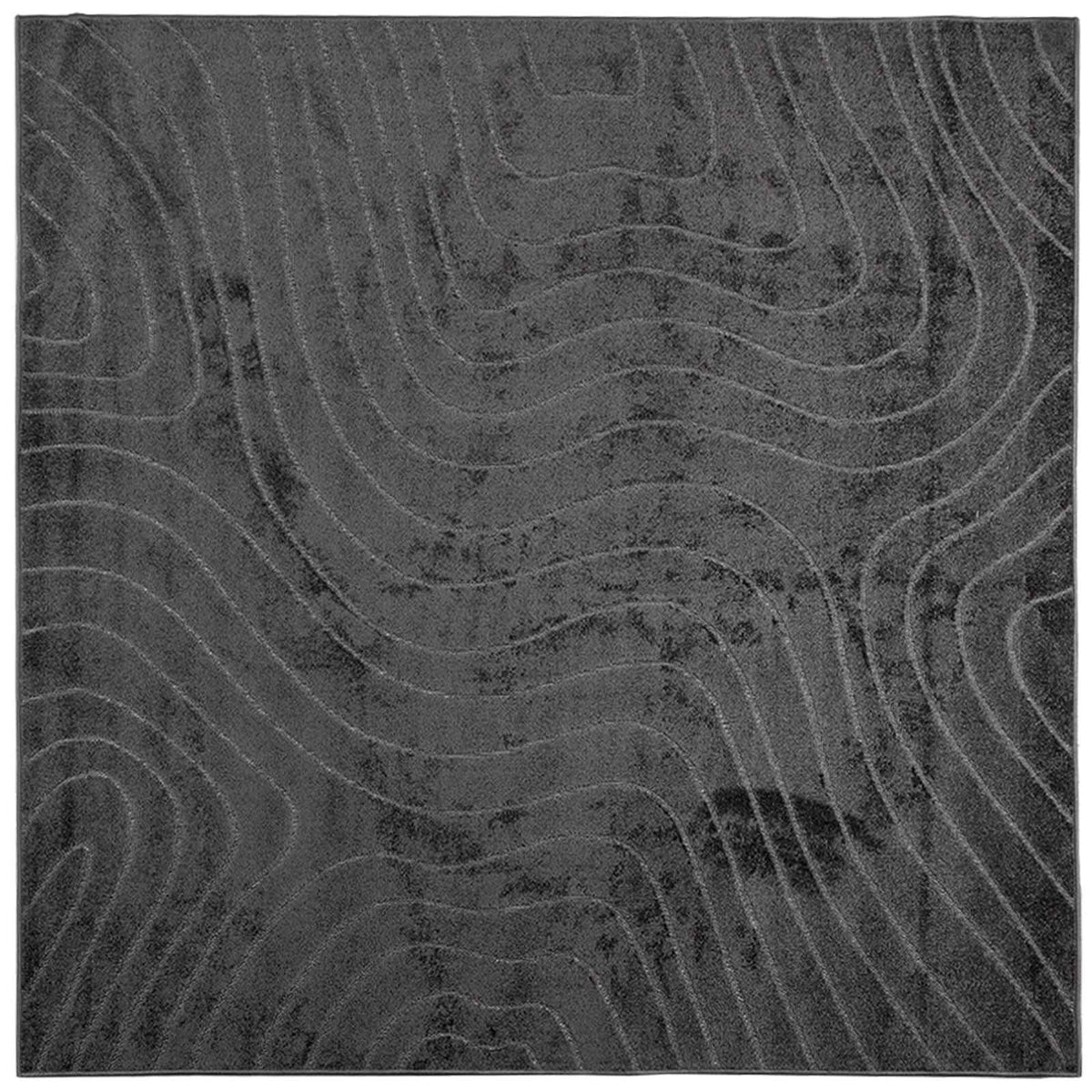 Vidaxx tapis carré huarte anthracite 240 x 240 cm polyester