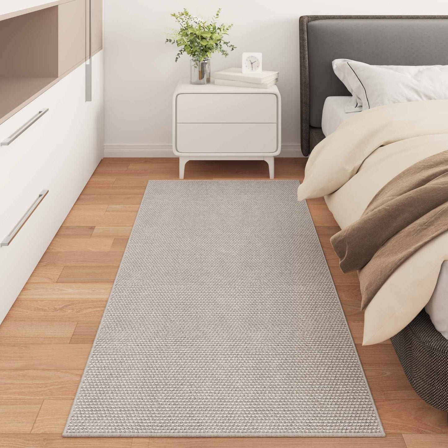 Vidaxx tapis rectangulaire huarte crème 200 x 80 cm polyester