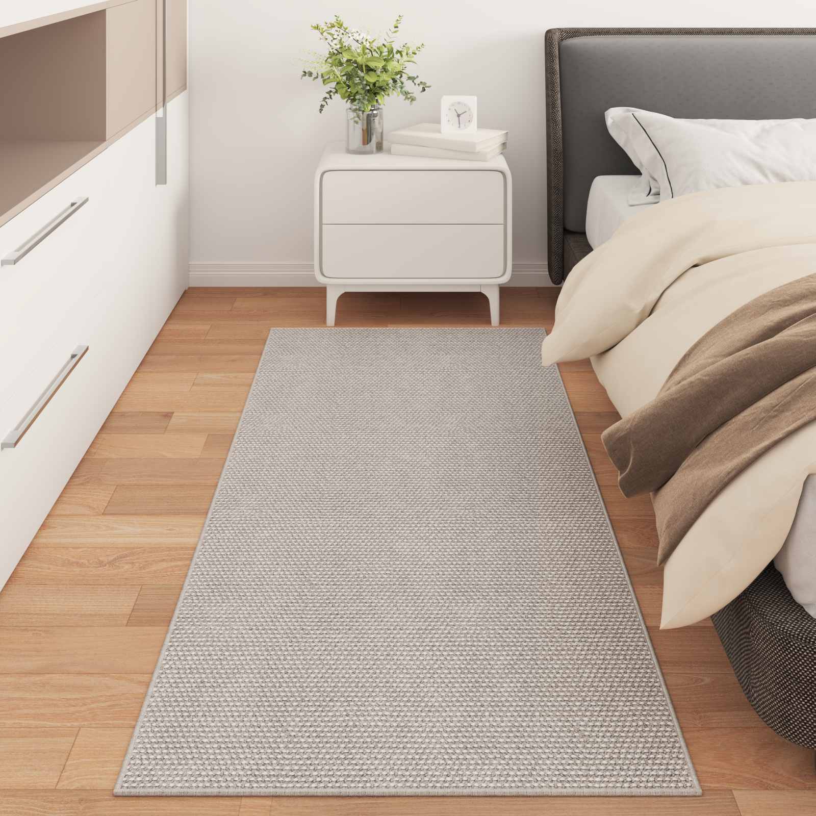 Vidaxx tapis rectangulaire huarte crème 200 x 80 cm polyester