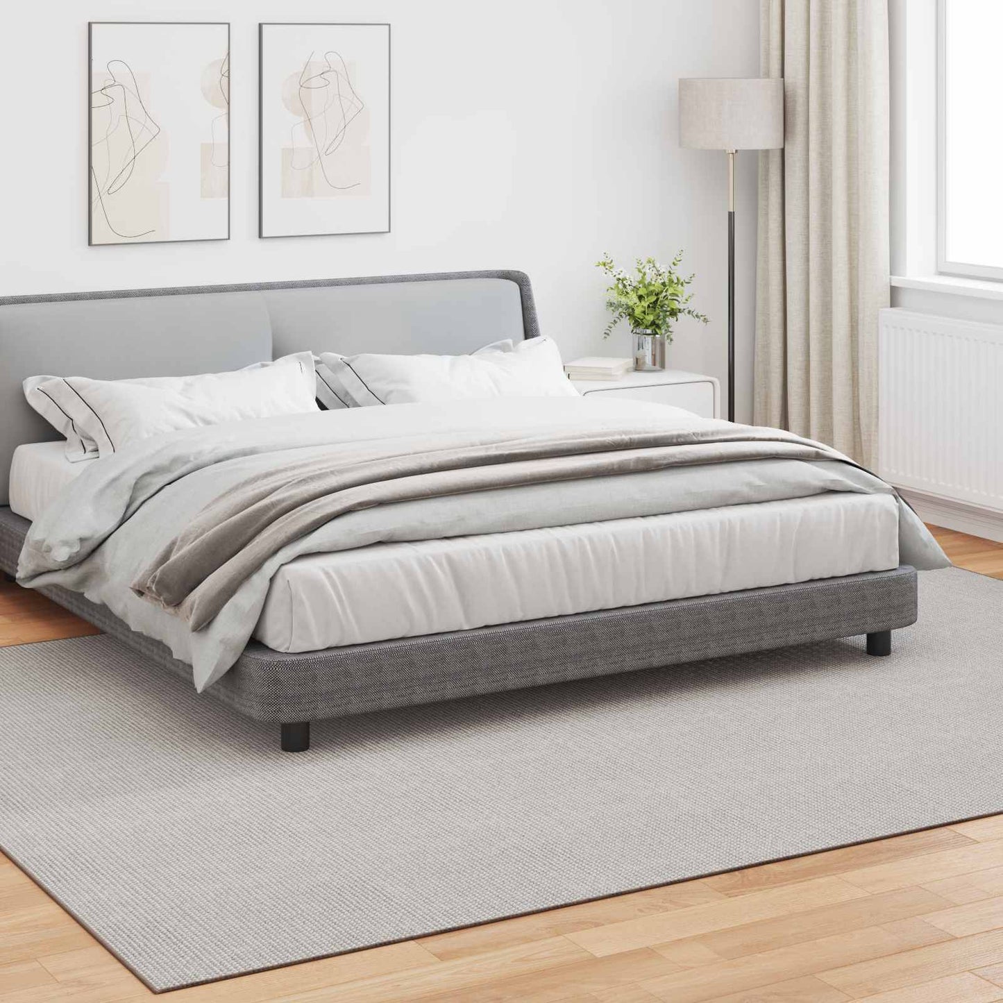 Vidaxx tapis rectangulaire huarte crème 280 x 200 cm polyester