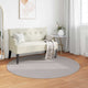 VidaXL tapis rond huarte crème ø 160 cm polyester