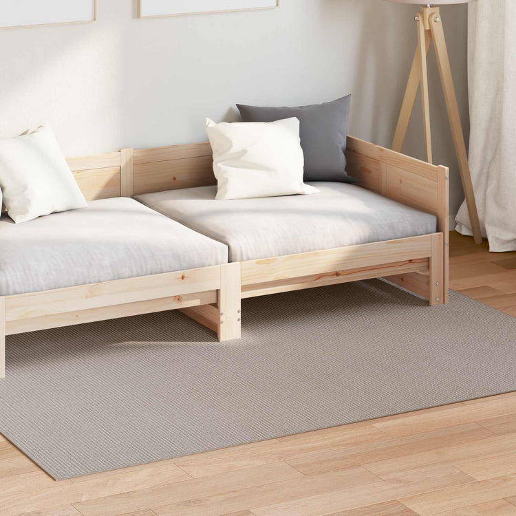 VidaXL tapis huarte crème et taupe 200 x 140 cm polyester