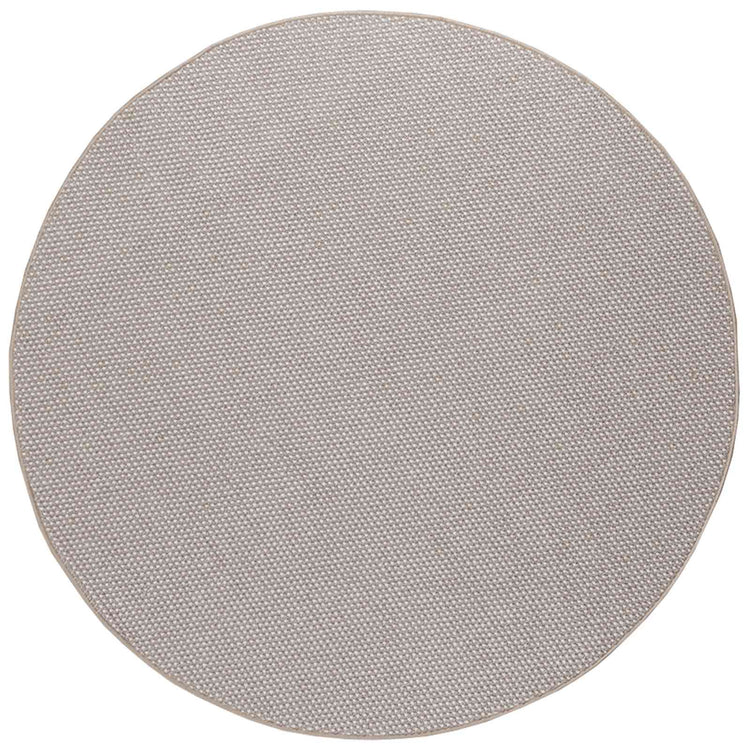 VidaXL tapis rond huarte crème et taupe ø 120 cm polyester