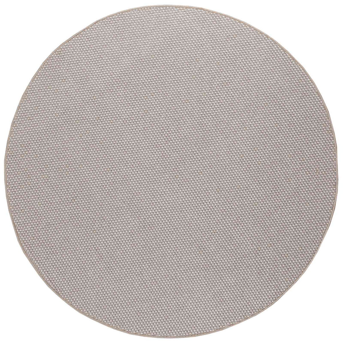 Vidaxl tapis rond huarte crème et taupe ø 160 cm polyester