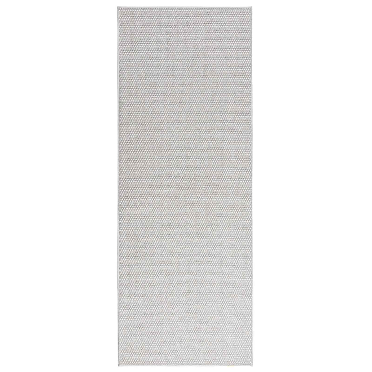 Vidaxl tapis huarte crème et gris 200 x 80 cm polyester