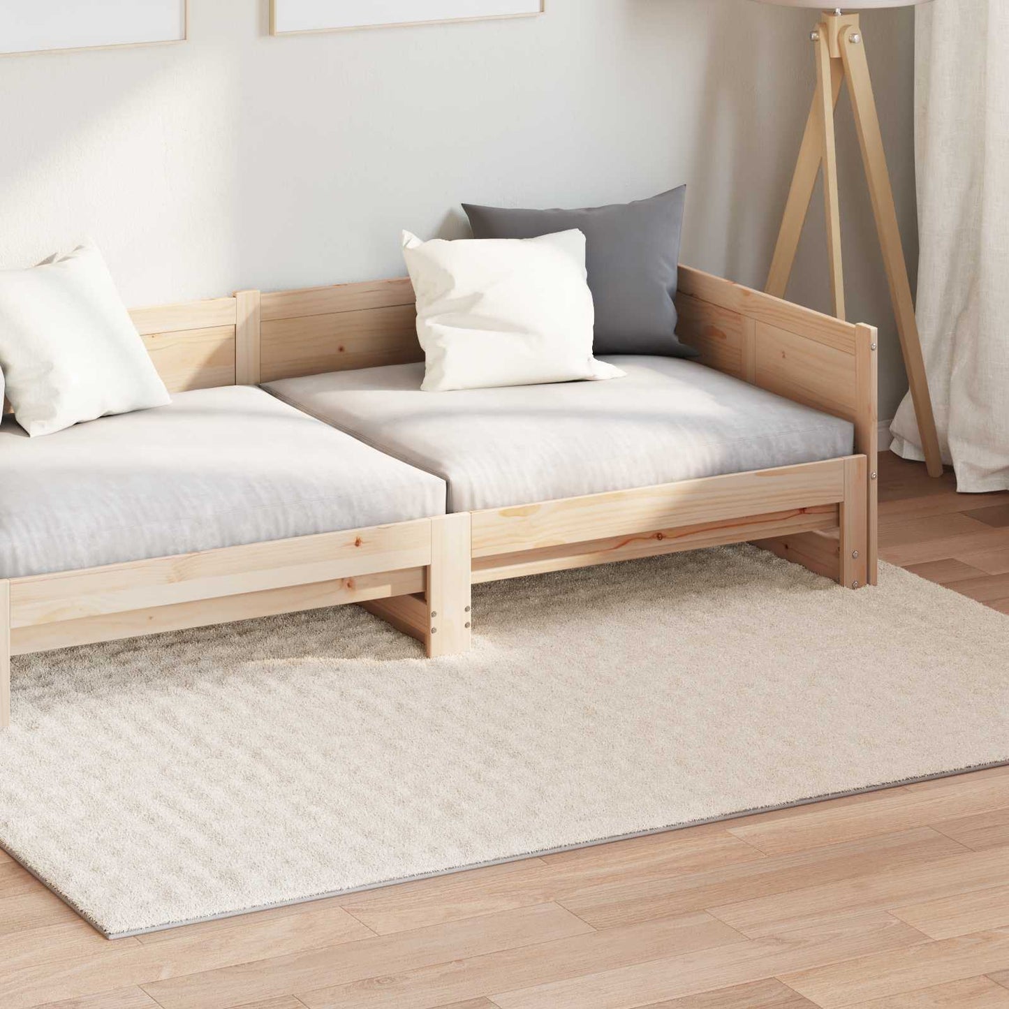 Vidaxx tapis rectangulaire huarte beige 170 x 120 cm polyester