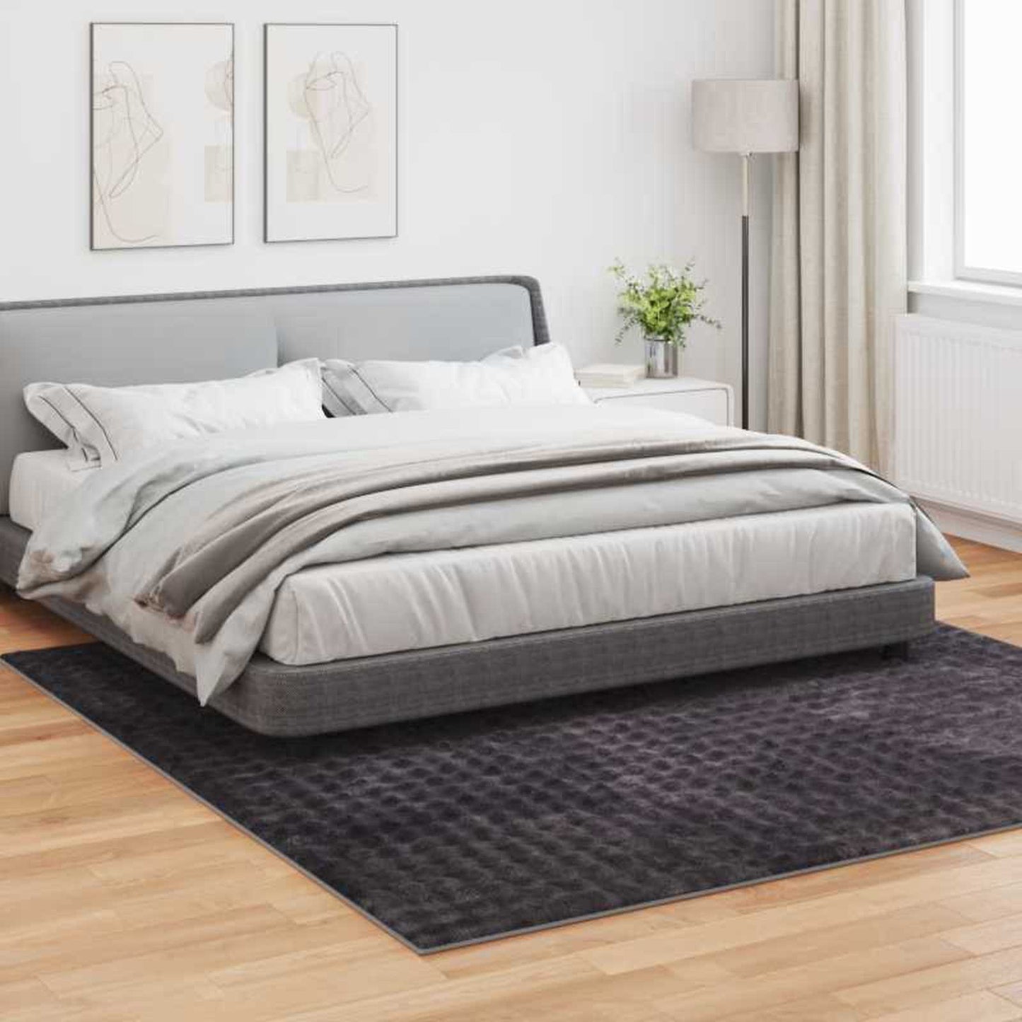 Vidaxx tapis carré huarte beige 120 x 120 cm polyester