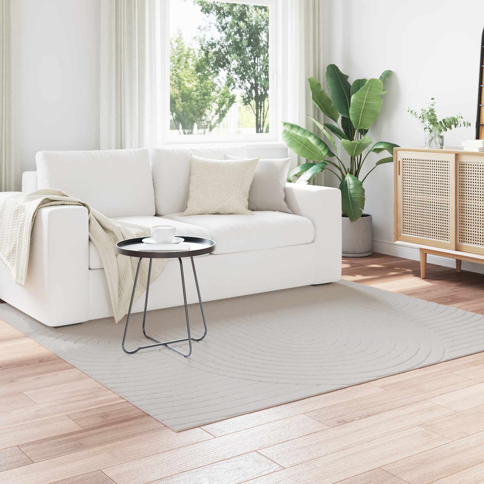 Vidaxx tapis rectangulaire huarte sable 340 x 240 cm polyester