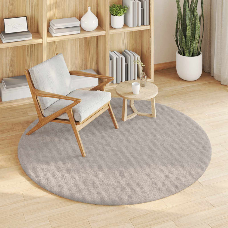 Vidaxx tapis rond huarte sable ø 120 cm polyester