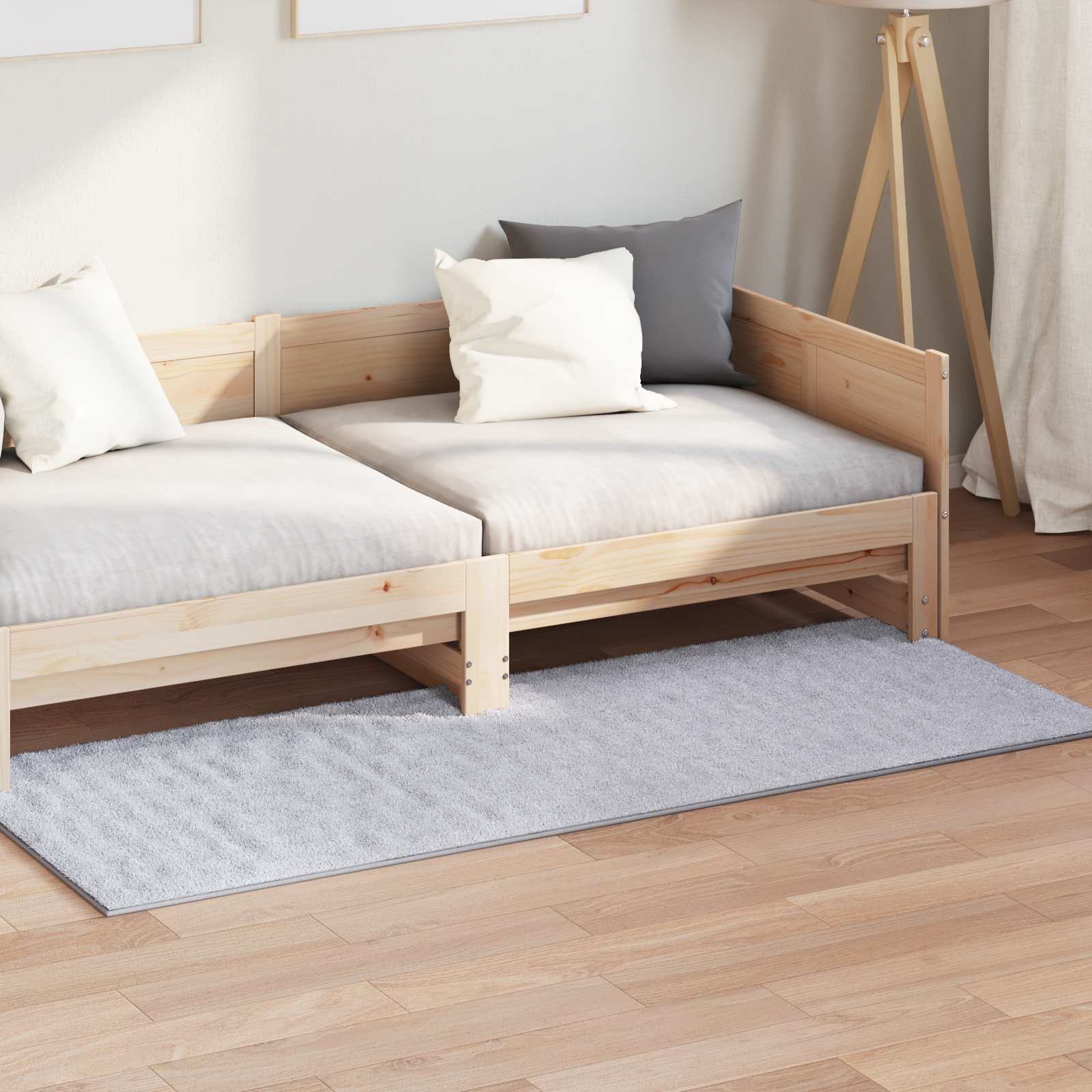 Vidaxx tapis rectangulaire huarte gris 150 x 80 cm polyester