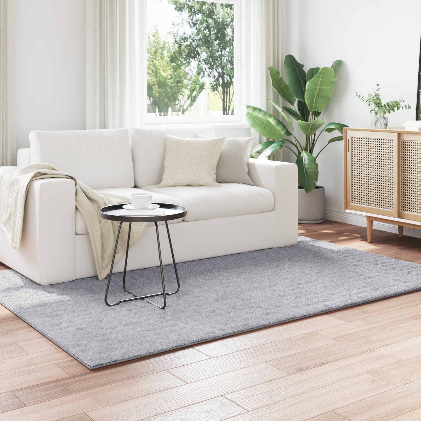 Vidaxx tapis rectangulaire huarte gris 200 x 140 cm polyester