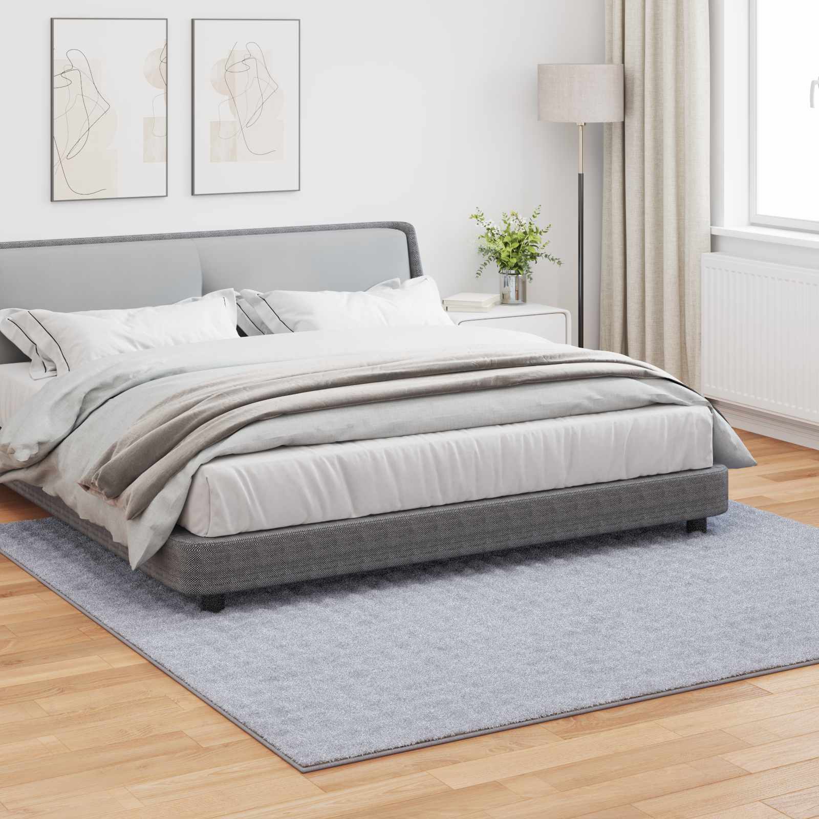 Vidaxx tapis carré huarte gris 240 x 240 cm polyester