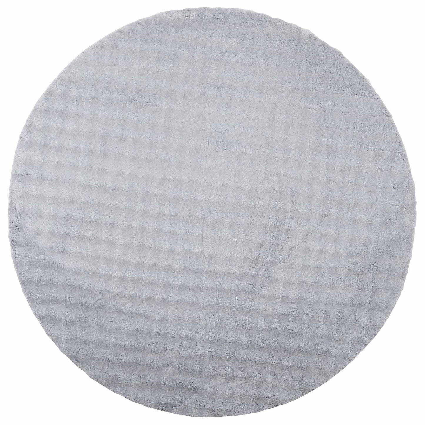 VidaXL tapis rond huarte gris ø 200 cm polyester
