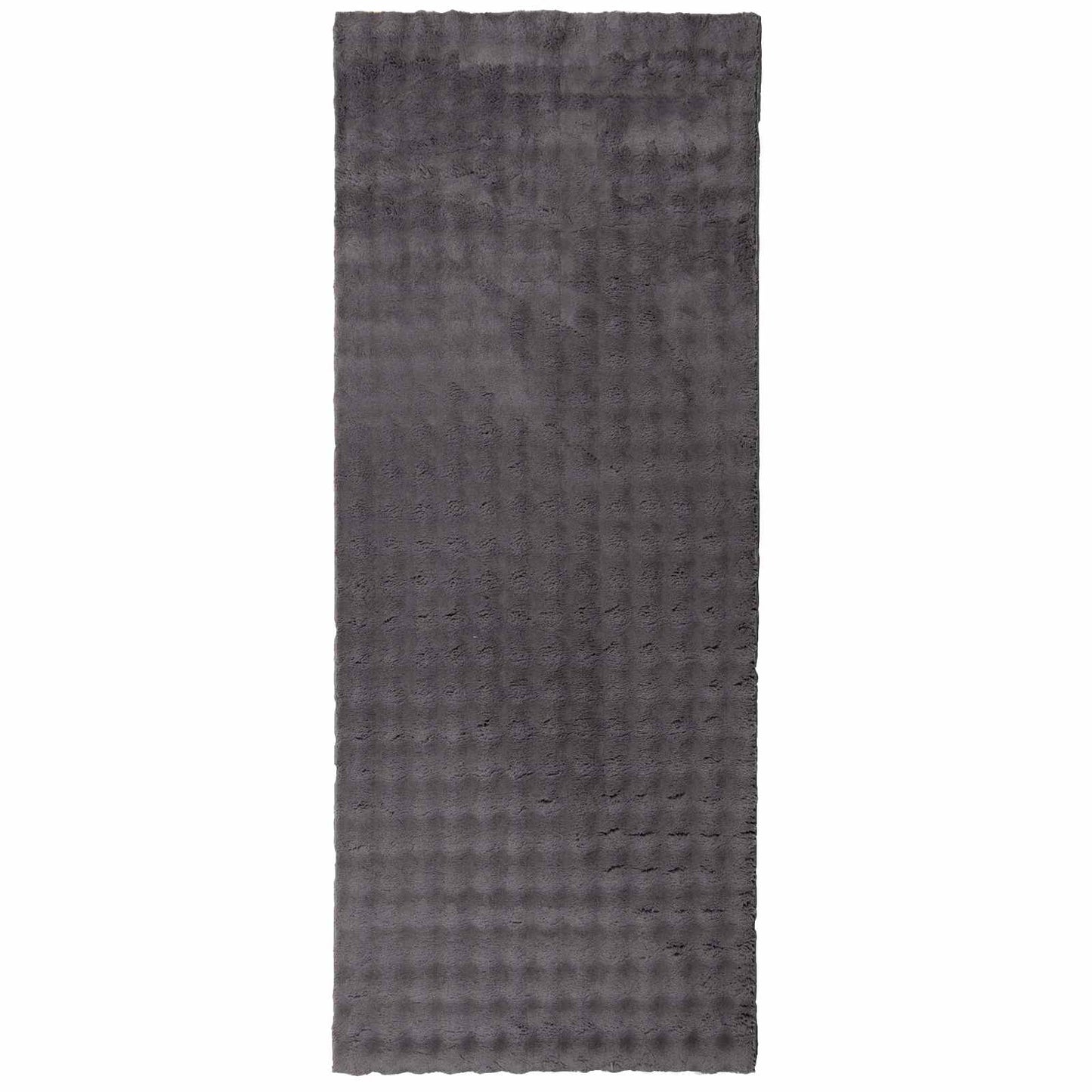 VidaXL tapis rectangulaire huarte anthracite 200 x 80 cm polyester