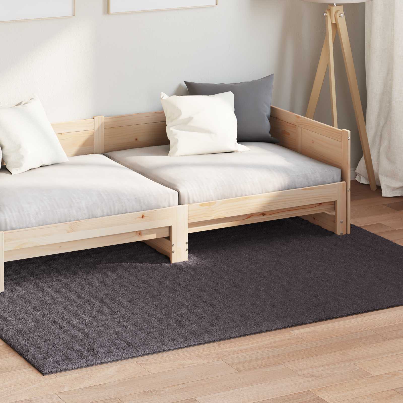 Vidaxx tapis rectangulaire huarte anthracite 200 x 140 cm polyester