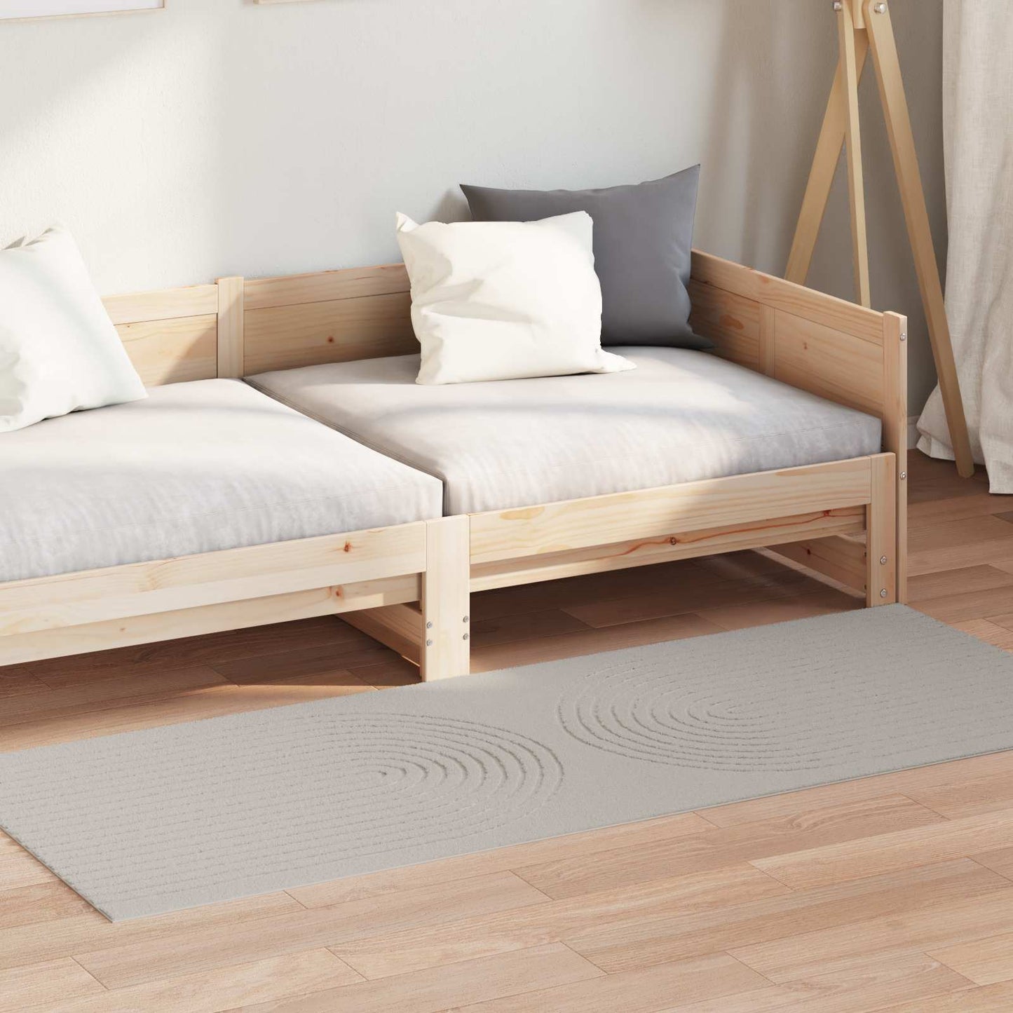Vidaxx tapis rectangulaire huarte crème 150 x 80 cm polyester