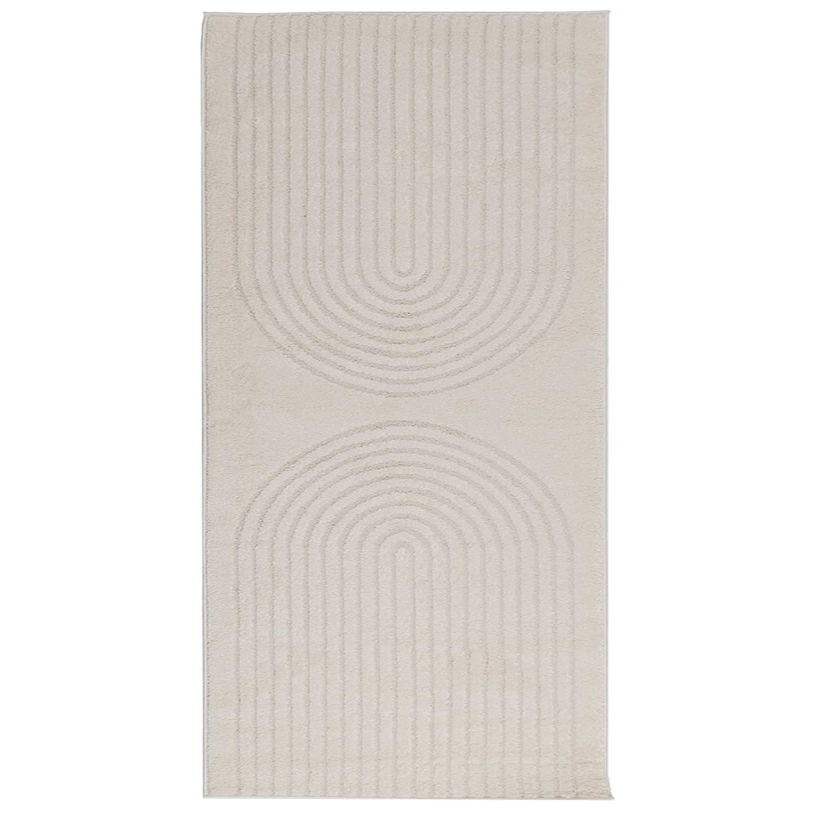 Vidaxx tapis rectangulaire huarte crème 150 x 80 cm polyester