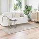 VidaXL tapis rectangulaire huarte crème 170 x 120 cm polyester