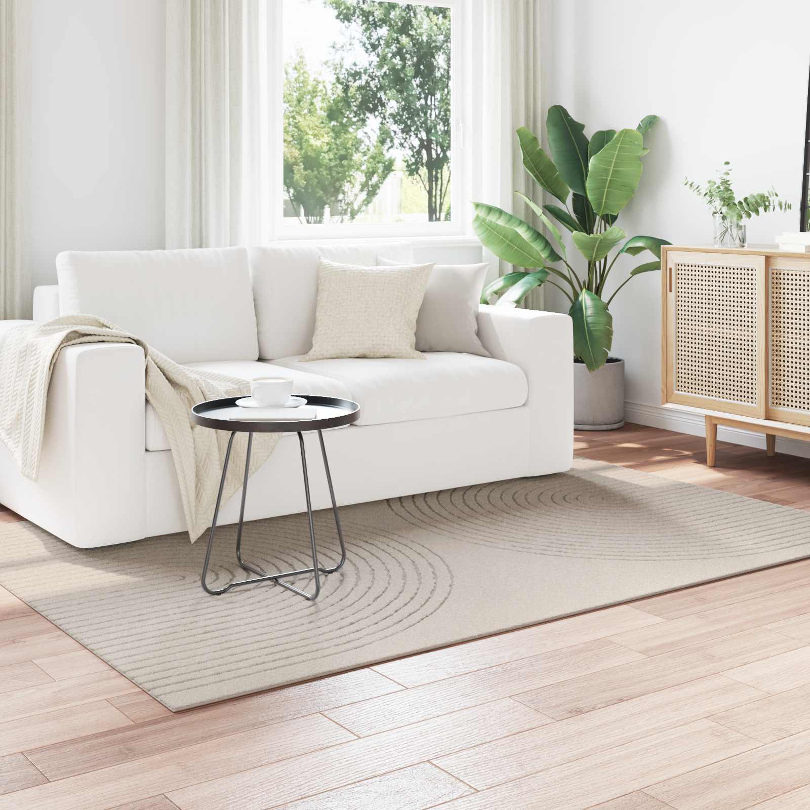 Vidaxx tapis rectangulaire huarte crème 230 x 160 cm polyester