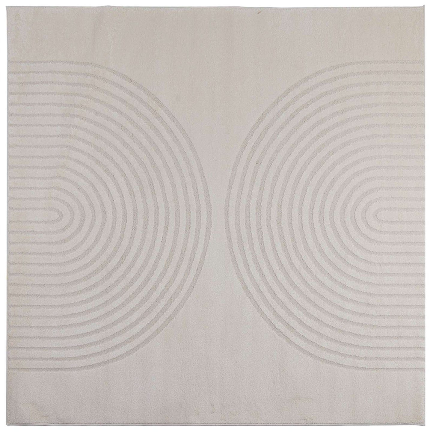 Vidaxx tapis carré huarte crème 200 x 200 cm polyester