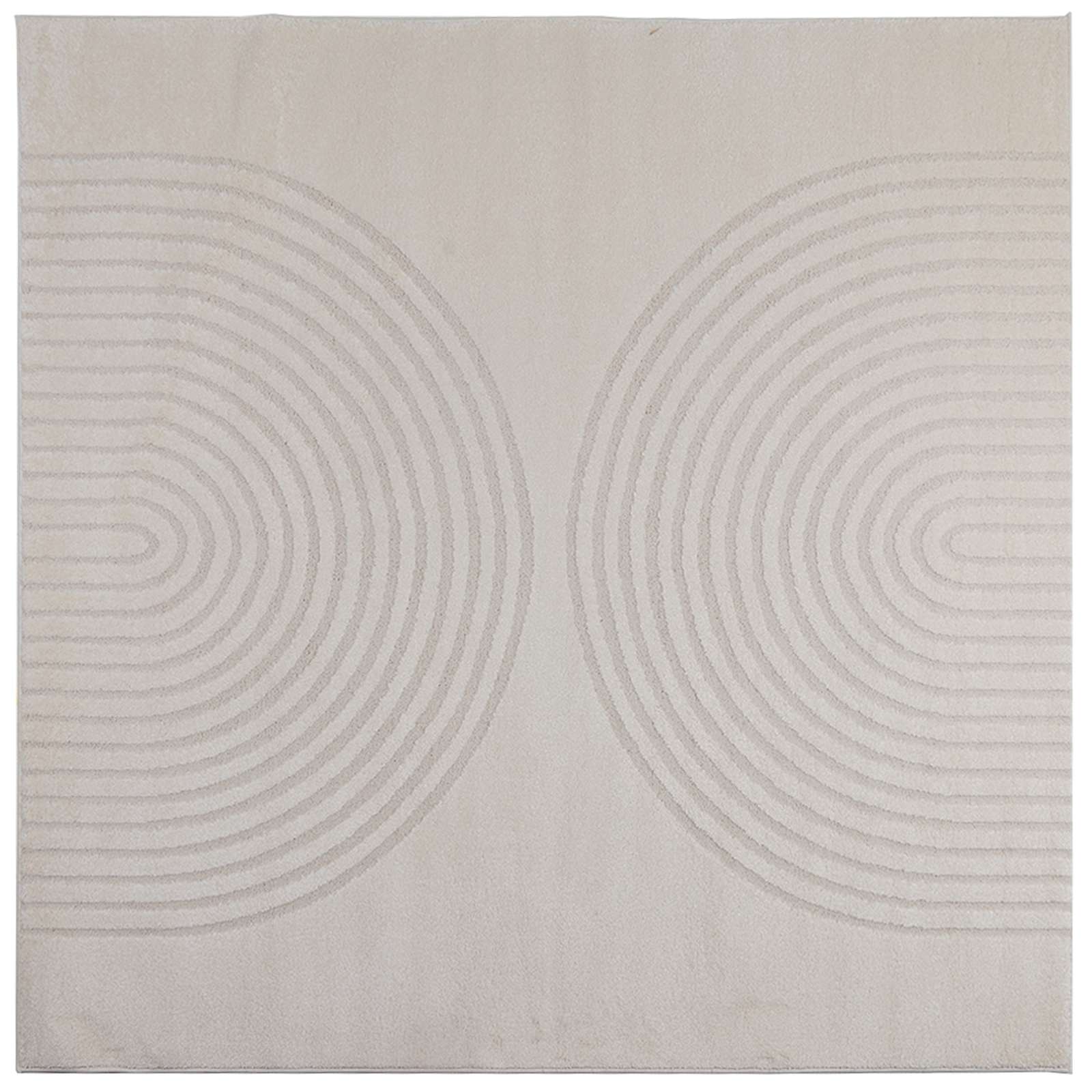 Vidaxx tapis carré huarte crème 240 x 240 cm polyester