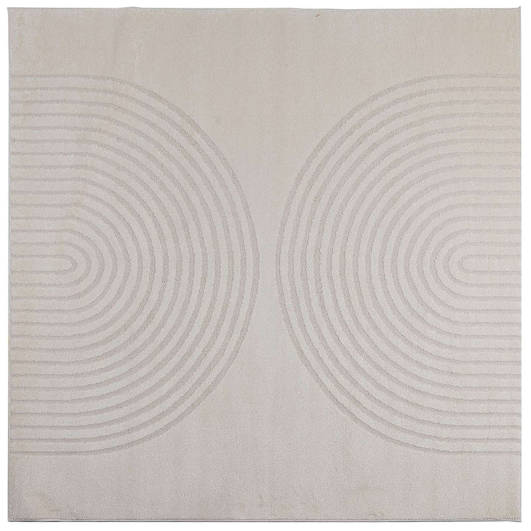 Vidaxx tapis carré huarte crème 240 x 240 cm polyester