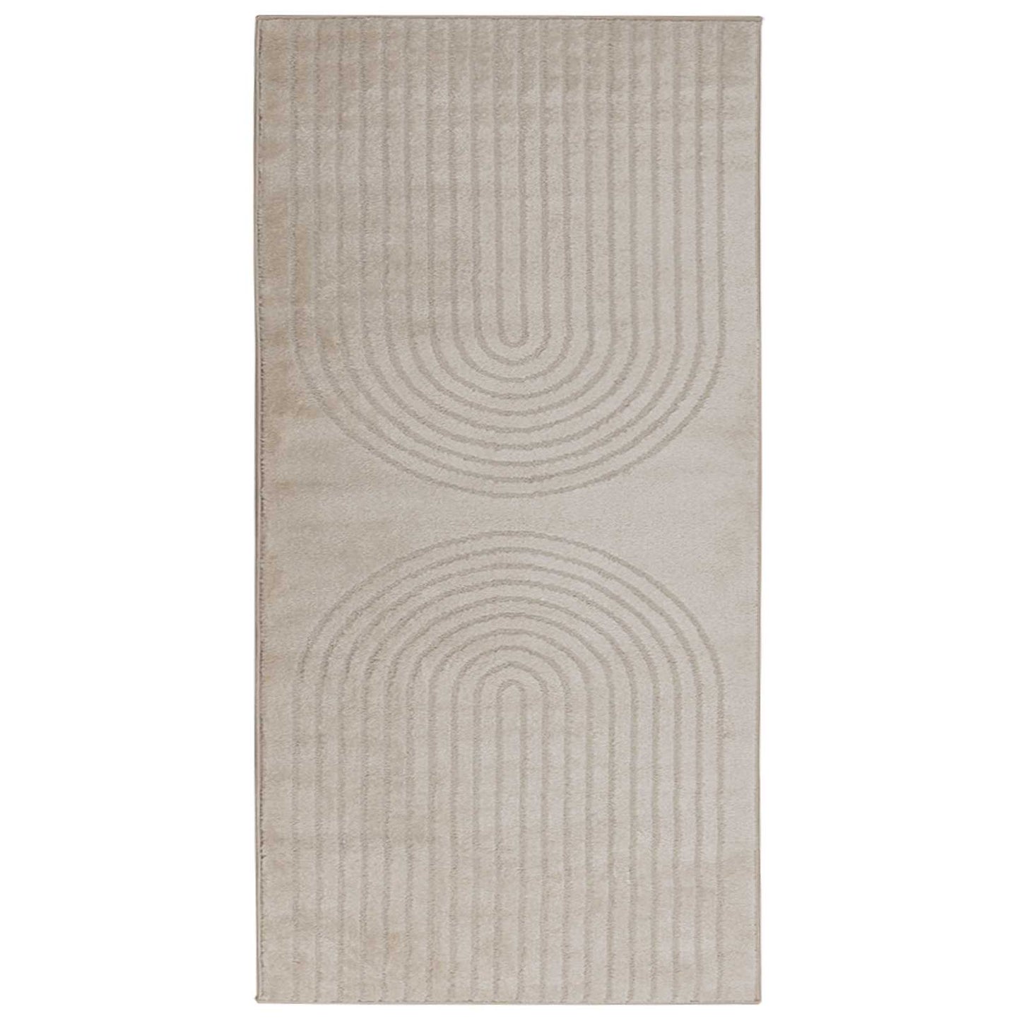 Vidaxx tapis rectangulaire huarte beige 150 x 80 cm polyester