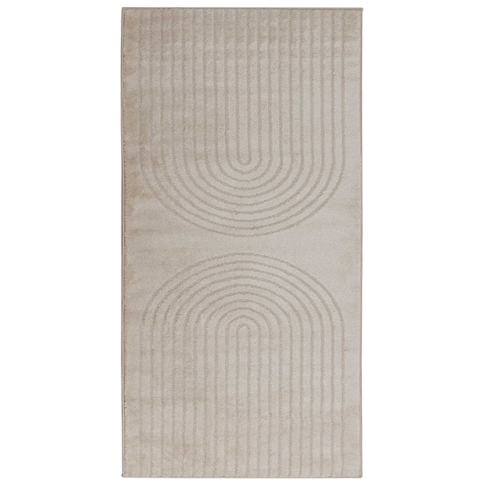 Vidaxx tapis rectangulaire huarte beige 150 x 80 cm polyester