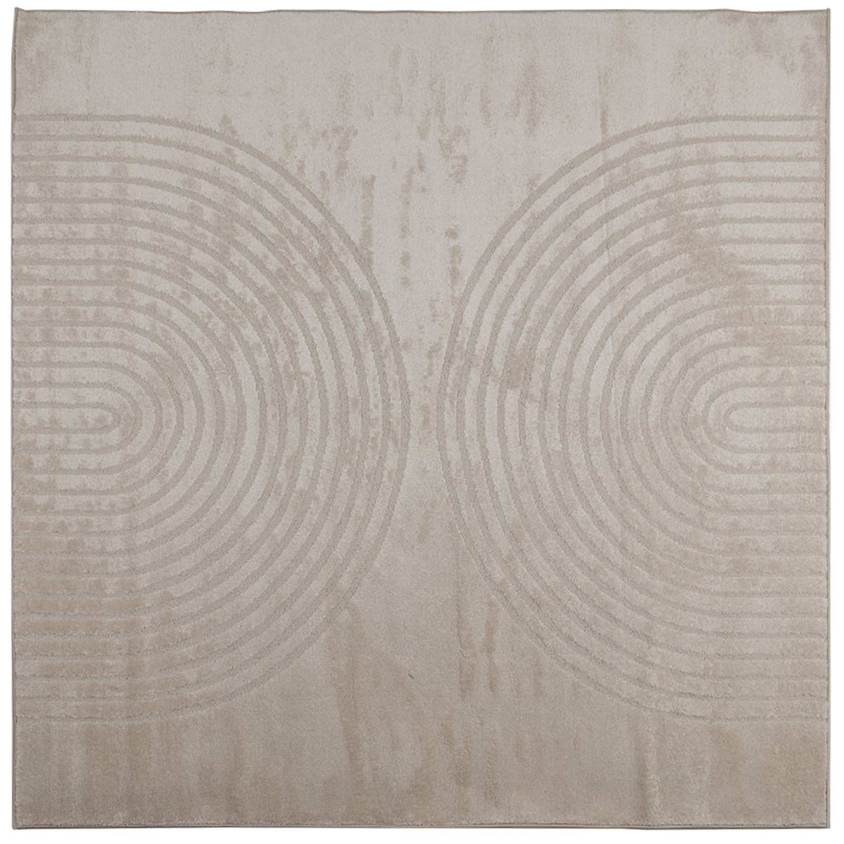Vidaxx tapis carré huarte beige 120 x 120 cm polyester