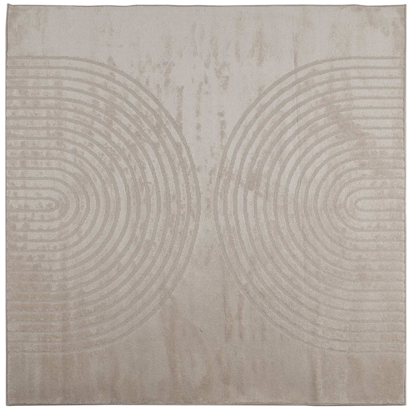 Vidaxx tapis carré huarte beige 200 x 200 cm polyester