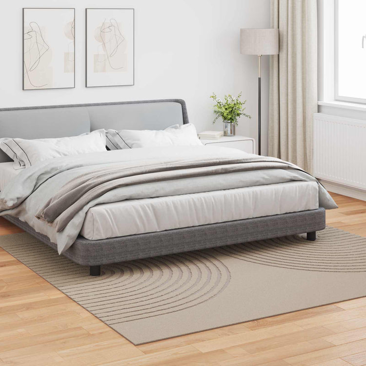 Vidaxx tapis carré huarte beige 240 x 240 cm polyester