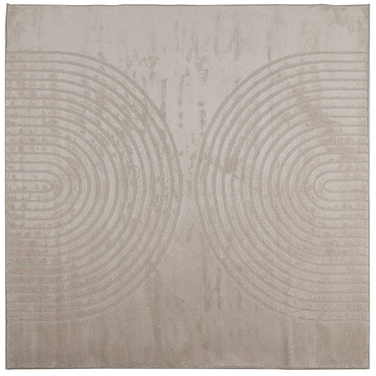 Vidaxx tapis carré huarte beige 240 x 240 cm polyester
