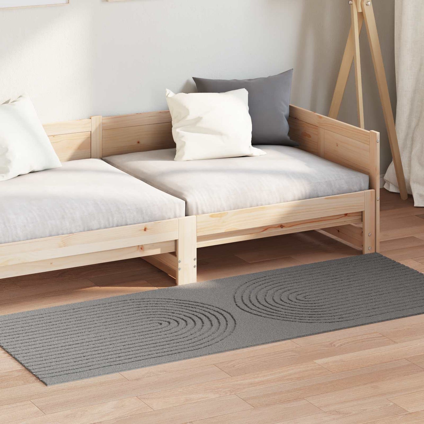 Vidaxx tapis rectangulaire huarte gris 150 x 80 cm polyester
