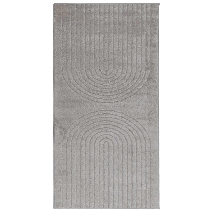 Vidaxx tapis rectangulaire huarte gris 150 x 80 cm polyester