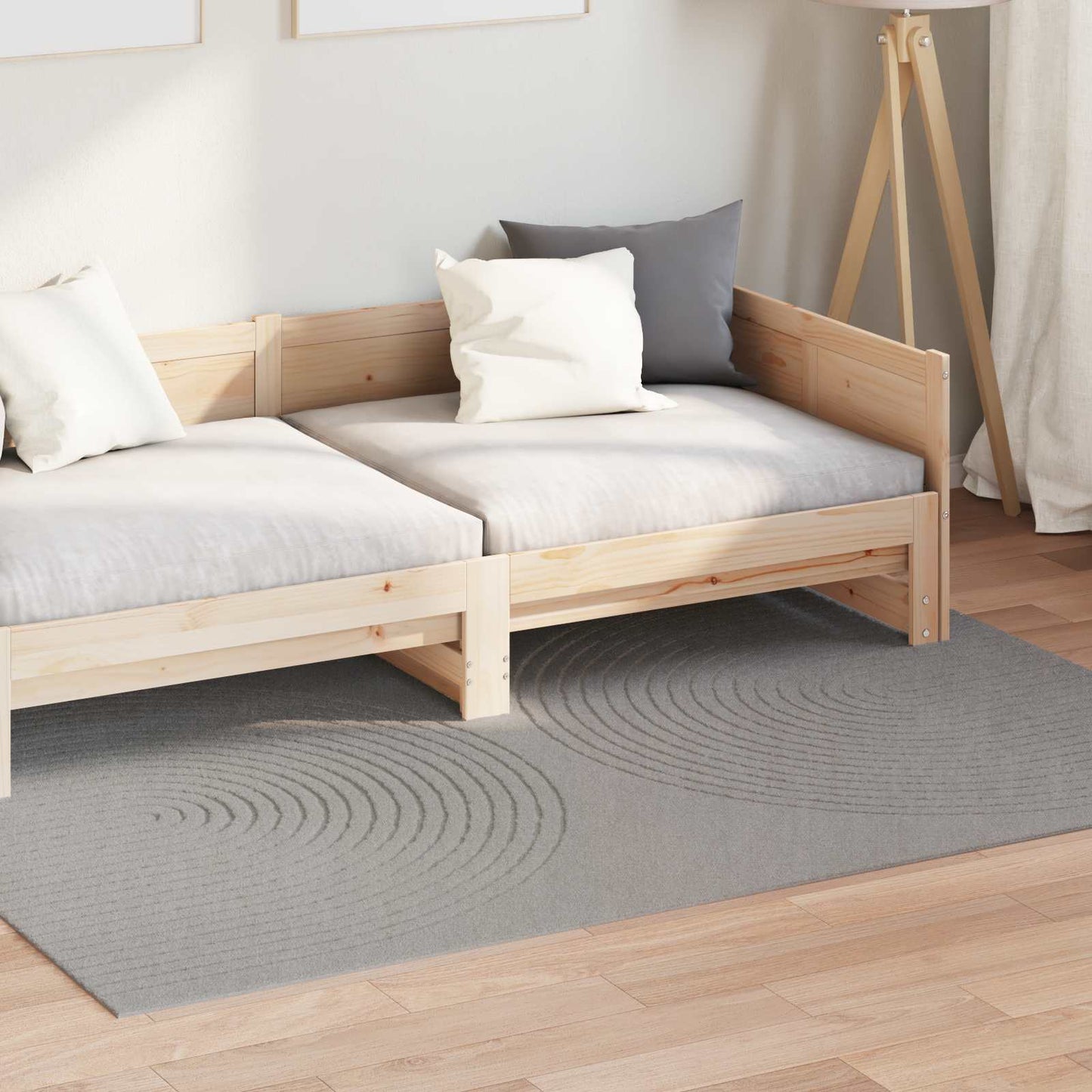Vidaxx tapis rectangulaire huarte gris 200 x 140 cm polyester