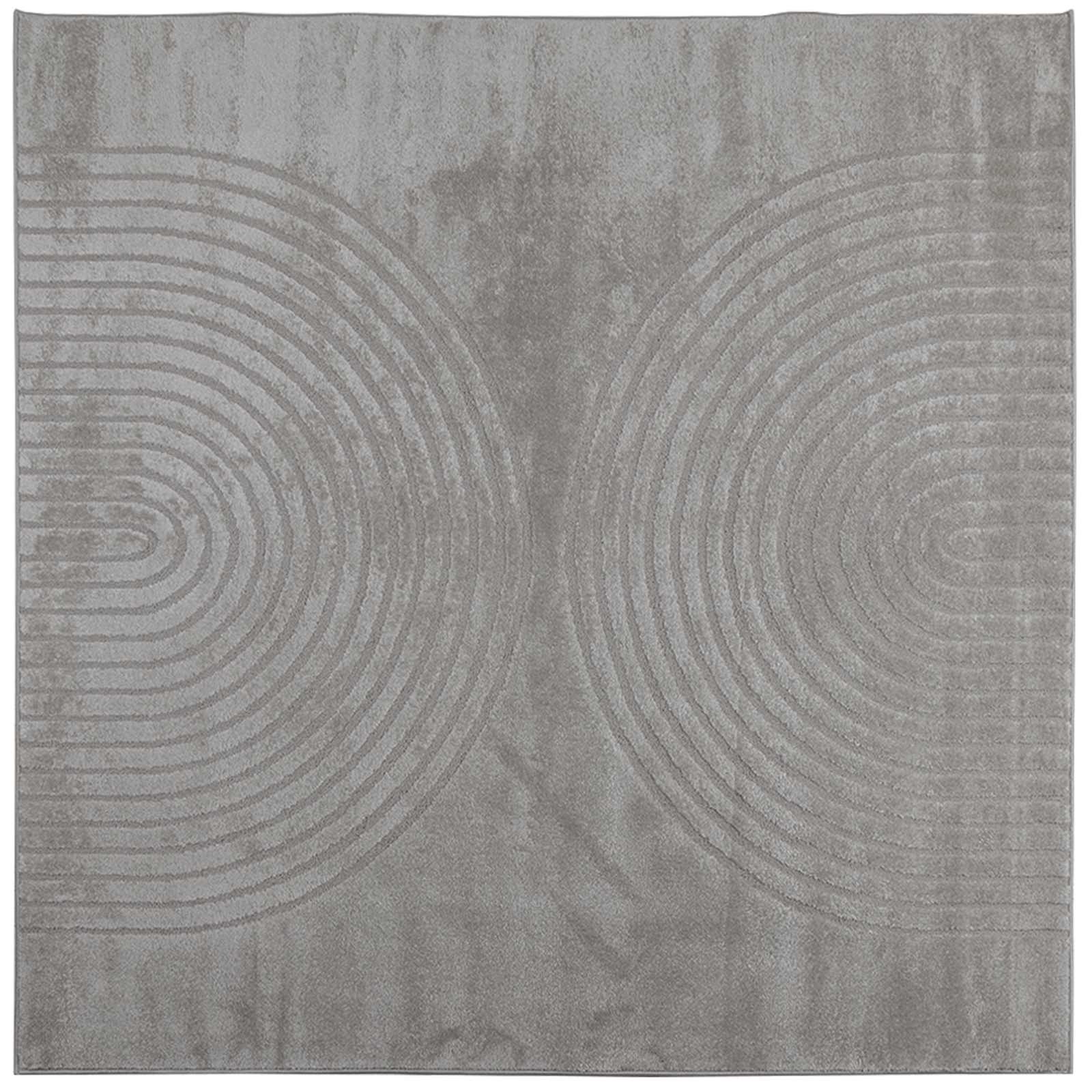 Vidaxx tapis carré huarte gris 240 x 240 cm polyester