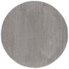 VidaXL tapis rond huarte gris ø 120 cm polyester