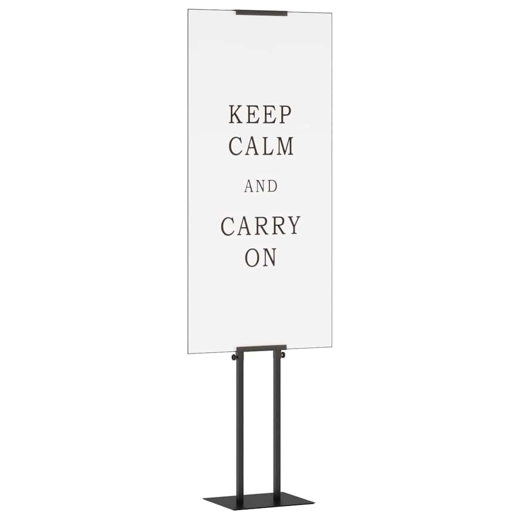 VidaXL présentoirs de salon 2 pcs noir 30 x 23,5 x 210 cm acier