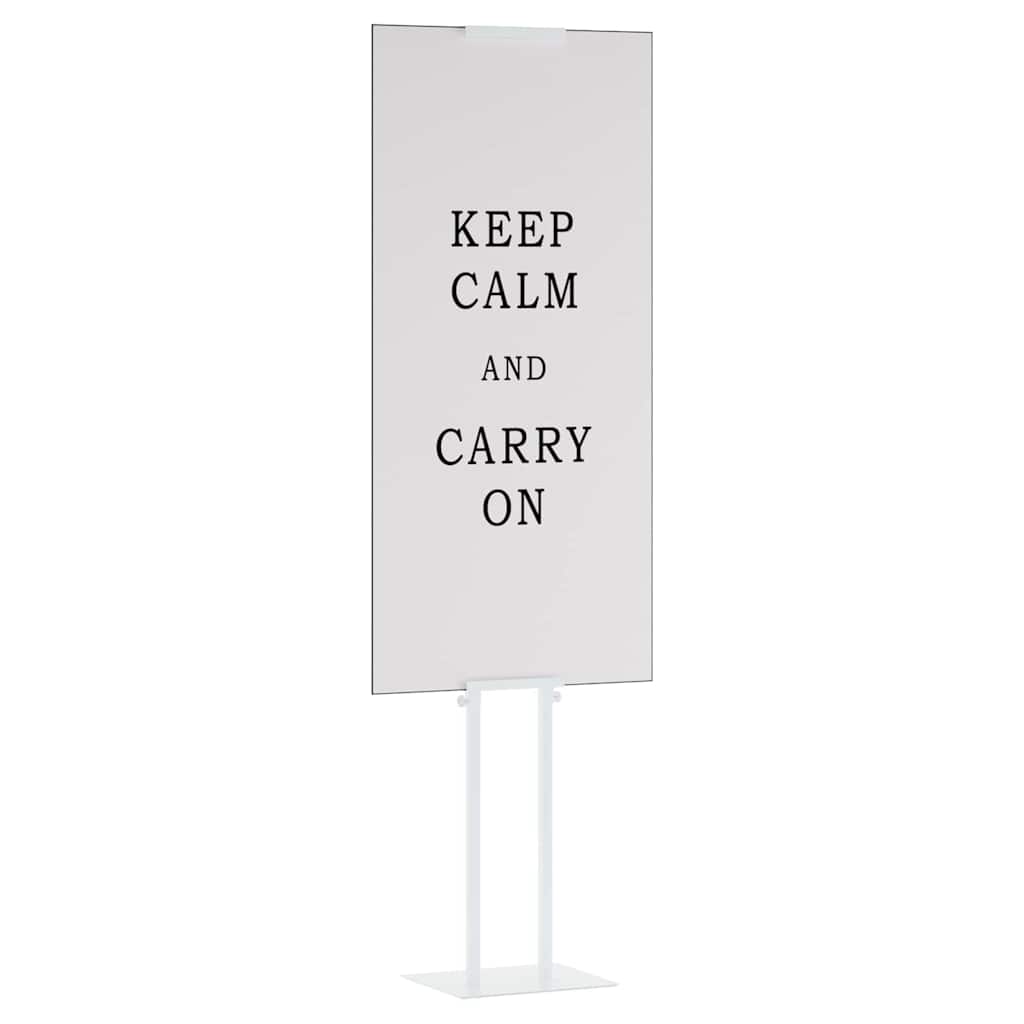 VidaXL présentoirs de salon 2 pcs blanc 30 x 23,5 x 210 cm acier