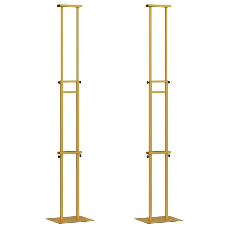 VidaXL présentoirs de salon 2 pcs or 30 x 23,5 x 210 cm acier