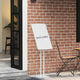 VidaXL présentoirs 2 pcs blanc 26,5 x 26,5 x 150 cm acier