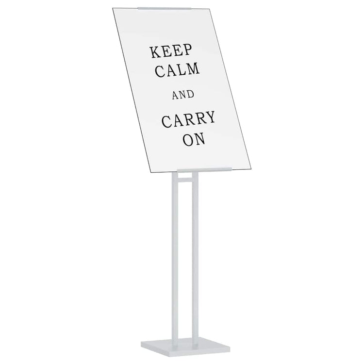 VidaXL présentoirs 2 pcs blanc 26,5 x 26,5 x 150 cm acier