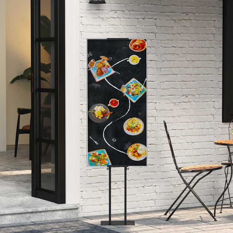 Vidaxx présentoirs de salon noir 30 x 23,5 x 210 cm en acier