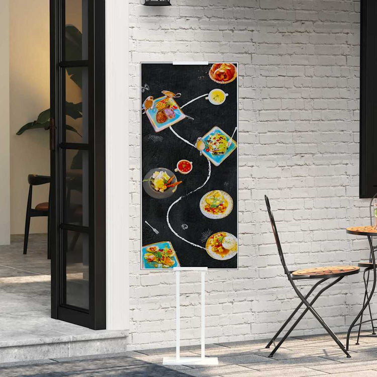 Vidaxx présentoirs de salon blanc 30 x 23,5 x 210 cm en acier
