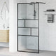 Vidaxx paroi de douche à l'italienne noir 80 x 195 x 0,5 cm verre et aluminium