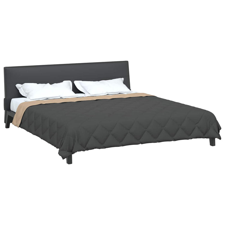 Vidaxx couette d'été anthracite et taupe 220 x 240 cm microfibre