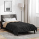 Vidaxx couette d'été noir et taupe 220 x 140 cm microfibre